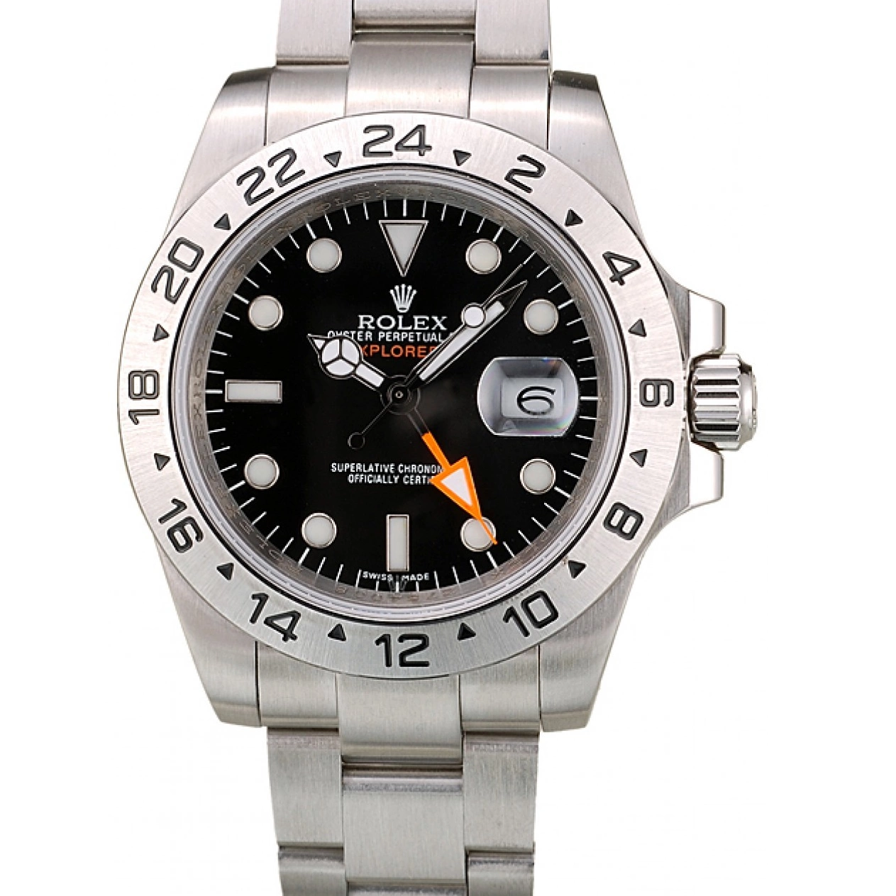 Good Copy Rolex Watches Watch Dial Rolex Black Explorer Steel Stainless Bezel 0713